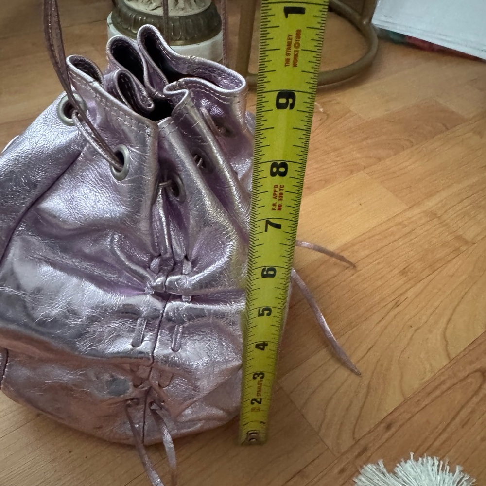 Metallic Pink Drawstring Bag - Picture 10 of 10